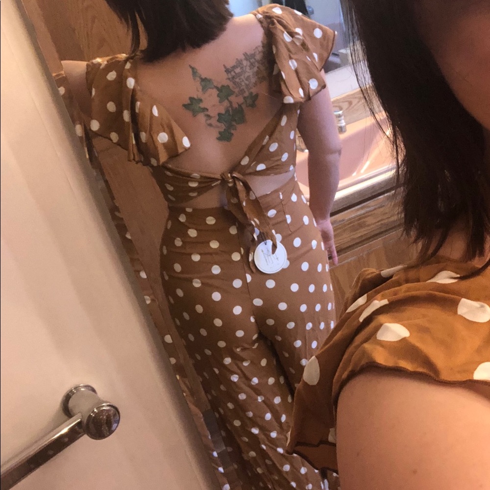 Mila polka-dot romper